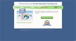 Desktop Screenshot of kirche-baalsdorf-moelkau.de